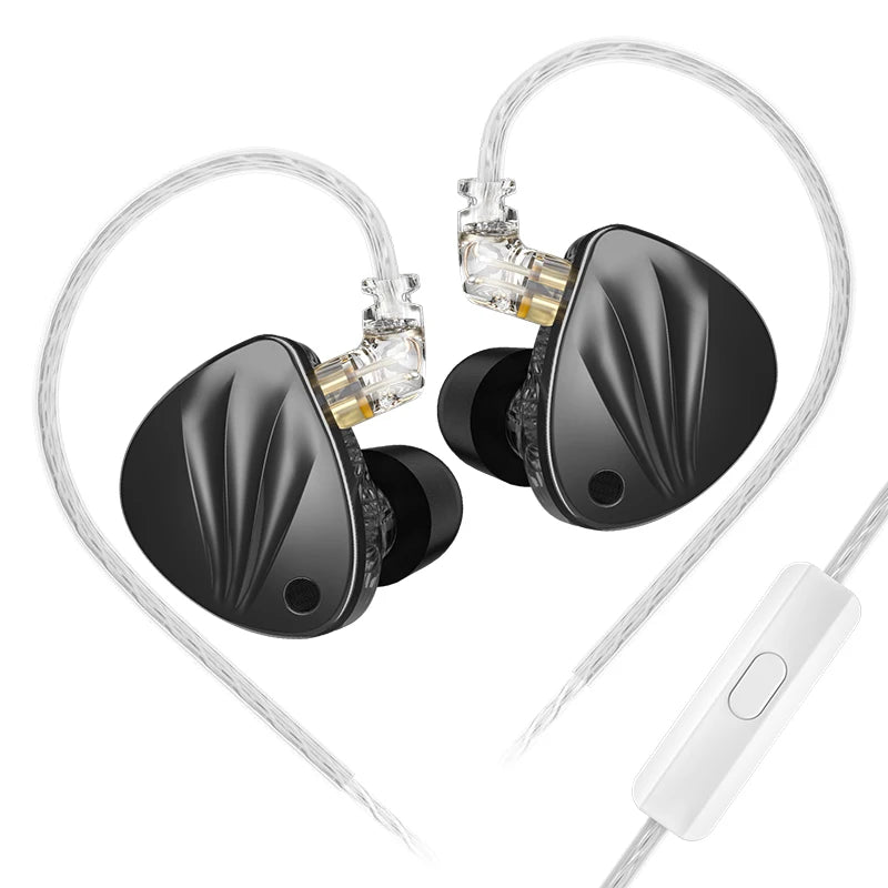 KZ Krila In Ear HiFi Earphone 1DD+1BA High-end Tunable balanced armature Earphones Monitor Headphone Cancelling Earbuds