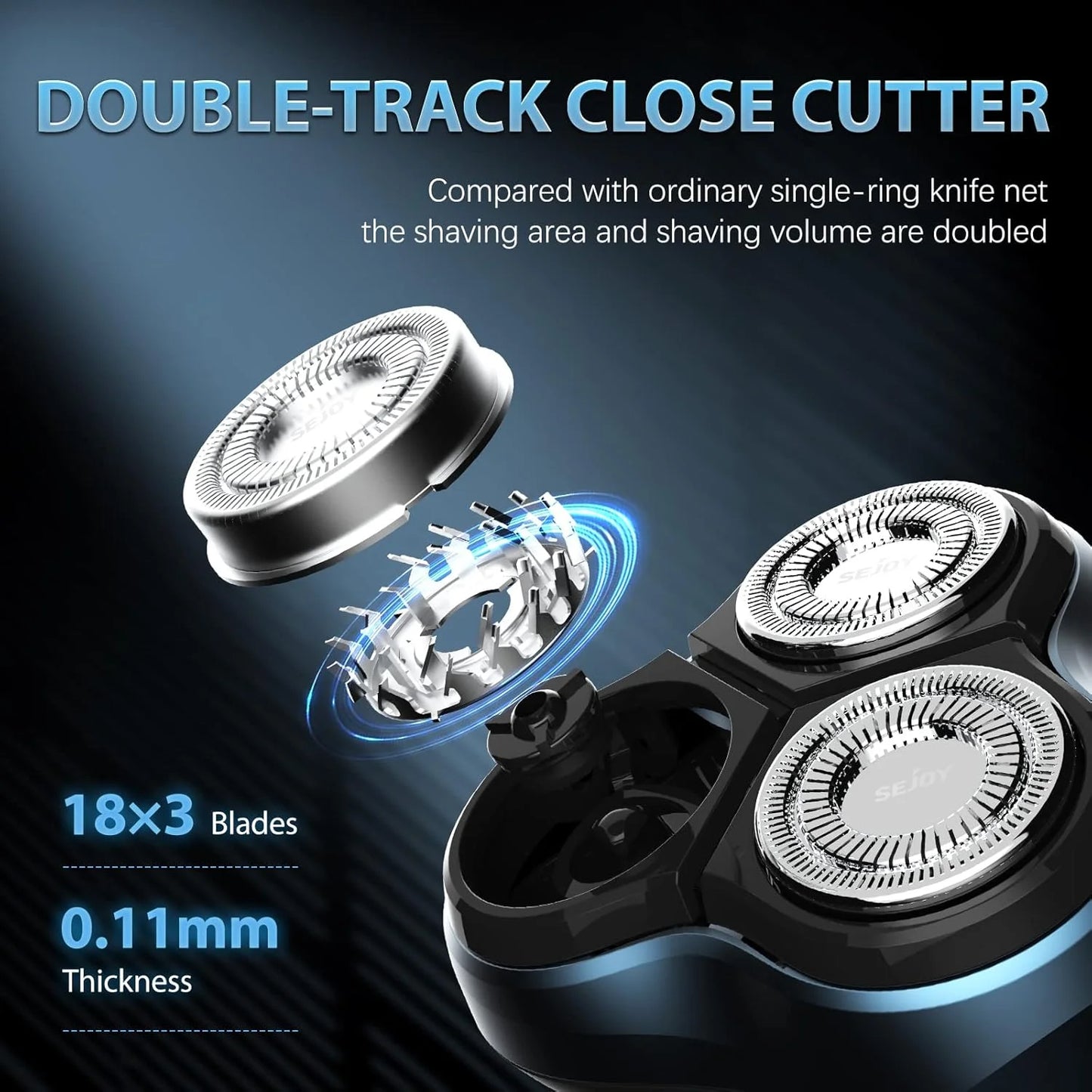 Sejoy Electric Razor for Men Rechargeable Electric Razor Shaving Machines Mens Electric Shavers,
