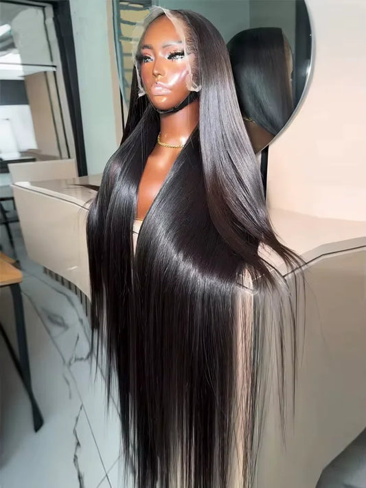 30 32 Inch 300 Density Bone Straight 13X4 Hd Lace Frontal Wig Wear Go 5x5 Glueless Wig Pre Plucked 100% Human Hair For Women