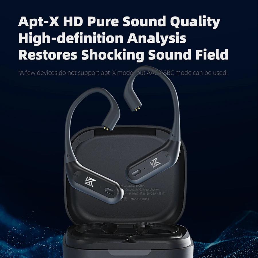 KZ AZ09 Pro Upgrade Wireless Headphones Bluetooth-compatible 5.2 Cable Wireless  Ear Hook B/C PIN Connector With Charging Case