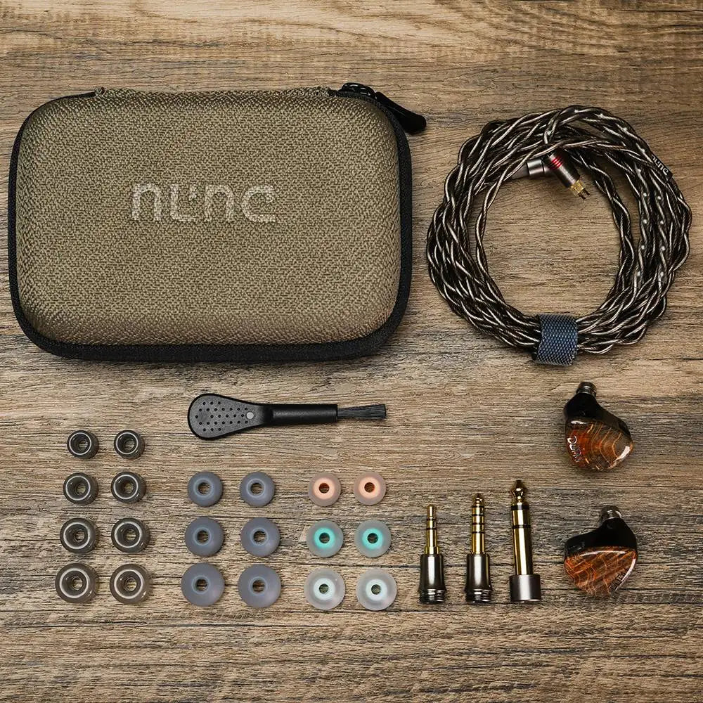HiFiGo DUNU x Gizaudio DaVinci 2DD+4BA Hybrid In-ear Monitor Earphones with 3.5mm+4.4mm Swappable Termination Plugs Cable