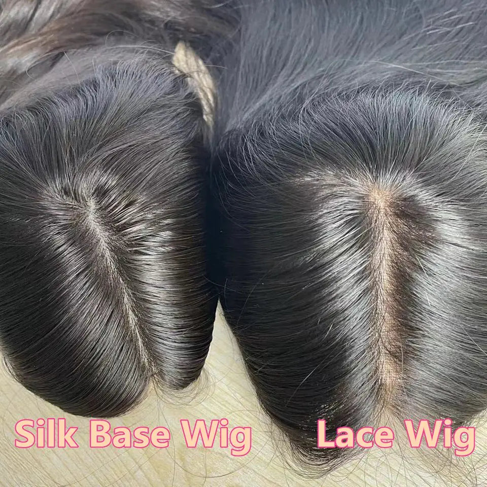 5x5 Silk Top Human Hair Wigs With Bangs Straight Hair Bob Wig 8-18" Natural Black Color Short 13x6 Lace Frontal Human Hair Wigs