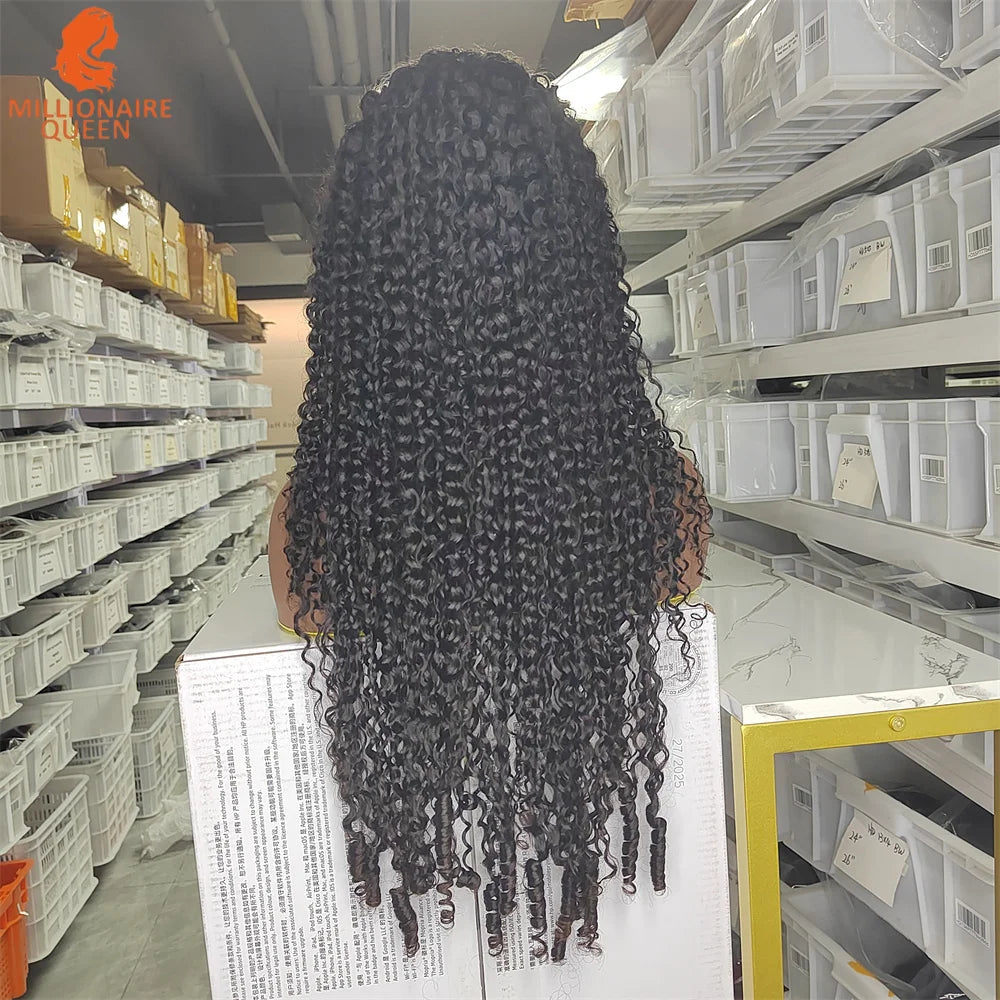 Burmese Curly 13x4 Real HD Lace Front Wigs Ready To Wear Glueless Human Hair Wig 5x5 Full Lace Wig For Women Millionaire Queen