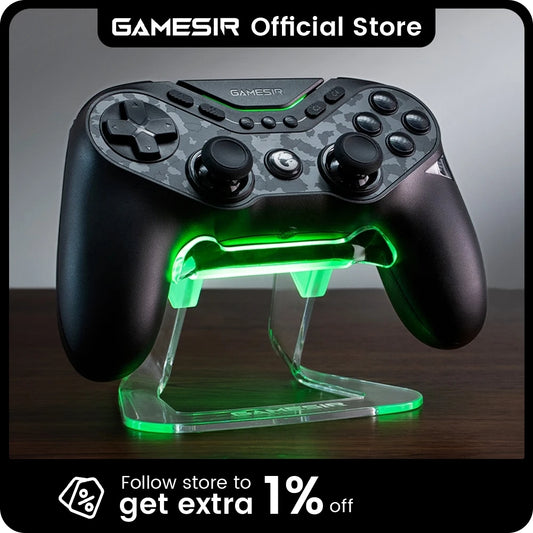 GameSir Tarantula Pro Switch controller wireless gamepad with 9 mappable buttons, 6-axis gyroscope, Hall Effect triggers and NFC