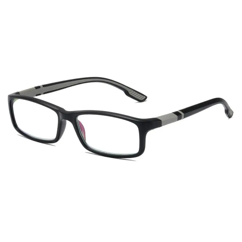 Reading Glasses Men Fashion Sports Anti-blue Light Blocking Reading Eyewear Grey Red TR90 Frame Presbyopia Eyeglasses