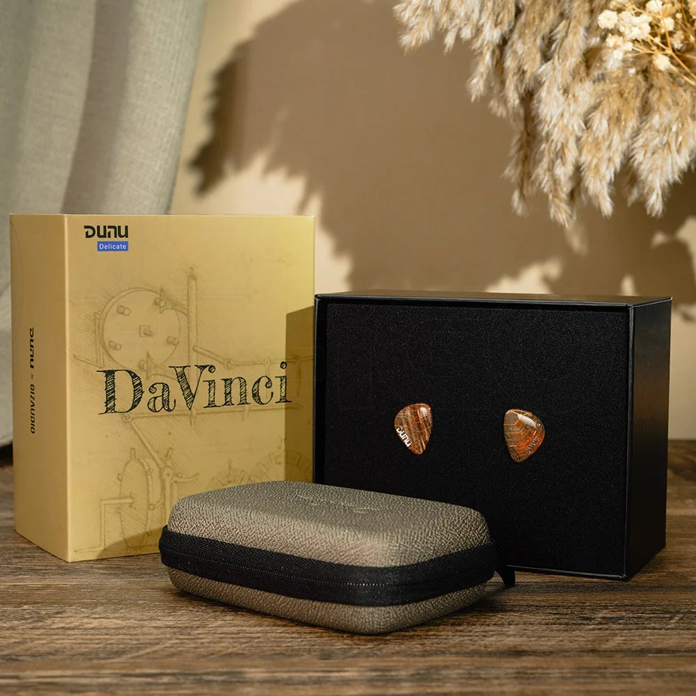 HiFiGo DUNU x Gizaudio DaVinci 2DD+4BA Hybrid In-ear Monitor Earphones with 3.5mm+4.4mm Swappable Termination Plugs Cable