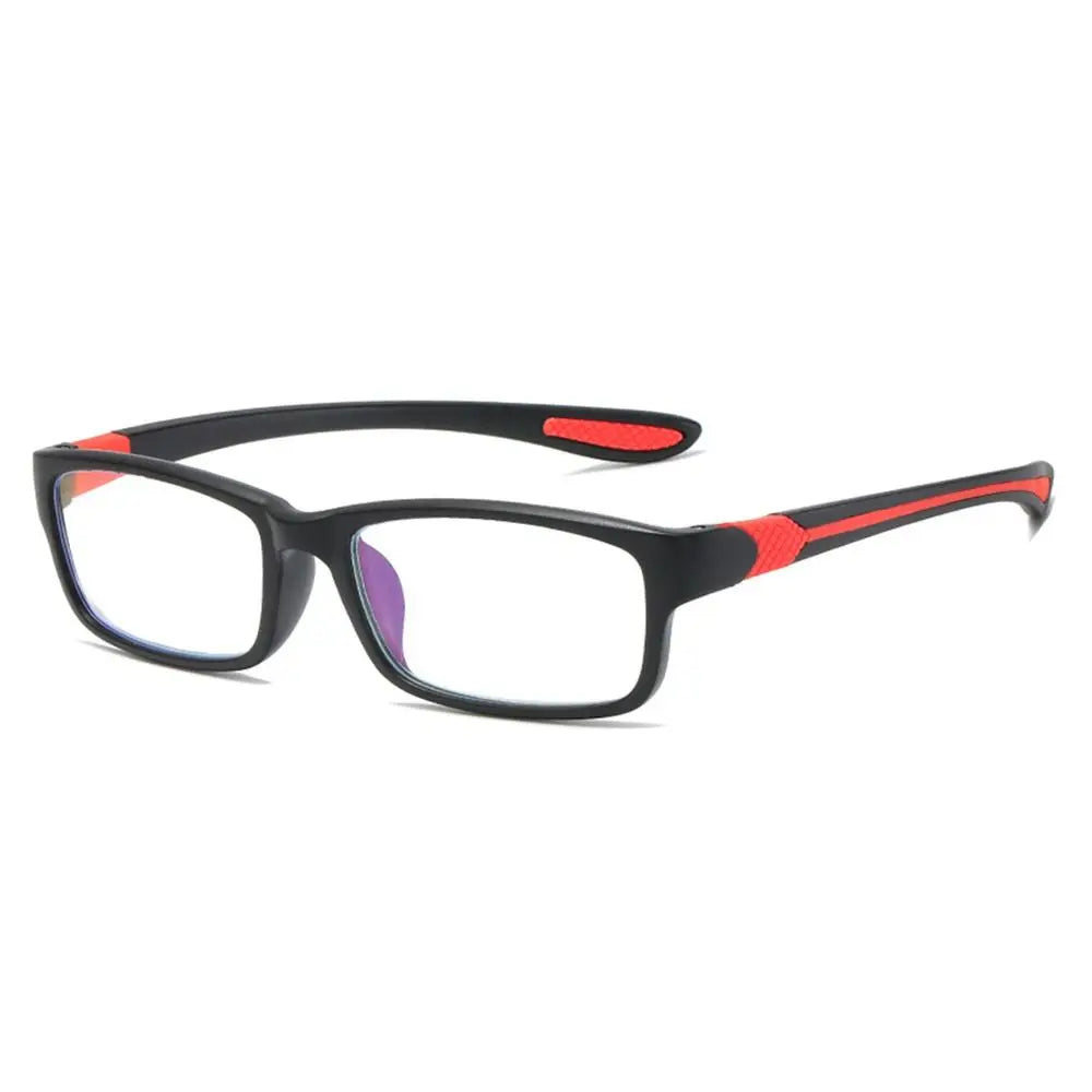 Reading Glasses Men Fashion Sports Anti-blue Light Blocking Reading Eyewear Grey Red TR90 Frame Presbyopia Eyeglasses