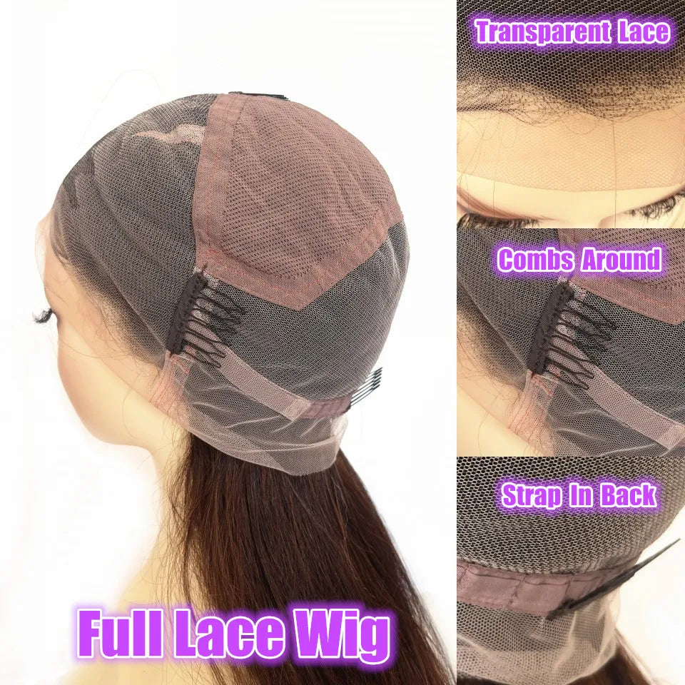 5x5 Silk Top Human Hair Wigs With Bangs Straight Hair Bob Wig 8-18" Natural Black Color Short 13x6 Lace Frontal Human Hair Wigs